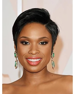 Straight Black Lace Front Short Boycuts Jennifer Hudson Wigs Straight Black Lace Front Short Boycuts Jennifer Hudson Wigs