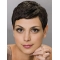 Straight 4" Short Black Lace Front Synthetic Morena Baccarin Women Wigs