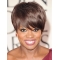 8"Straight Short  Lace Front Synthetic Women Viola Davis Wigs