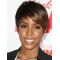 Straight Black to Brown With Bangs Lace Front Short Synthetic Kelly Rowland Women Wigs