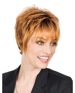 Radiant Blonde Monofilament Straight Short Classic Synthetic Women Wigs