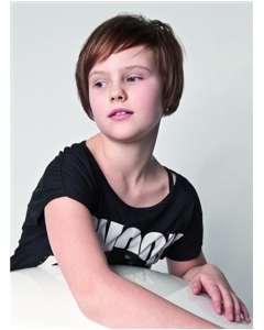 Shining Auburn Straight Hand-Tied Lace Human Hair Short Kids Wigs Shining Auburn Straight Hand-Tied Lace Human Hair Short Kids Wigs