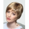 Style Blonde Straight Short Monofilament Synthetic Women Wigs