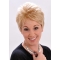 Blonde Suitable Straight Short Boycuts Monofilament Synthetic Women Wigs