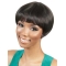 Black Straight Short Capless Synthetic Women Wigs