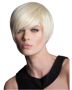 Convenient Blonde Straight Short Capless Synthetic Women Bob Wigs