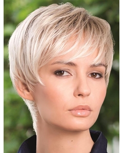 Refined Straight Boycuts Blonde Short Capless Synthetic Women Wigs Refined Straight Boycuts Blonde Short Capless Synthetic Women Wigs