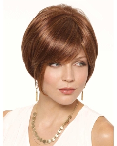 Sassy Auburn Bobs Lace Front Straight Short Synthetic Women Wigs Sassy Auburn Bobs Lace Front Straight Short Synthetic Women Wigs