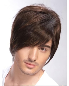 Radiant Brown Straight Short Hand-Tied Human Hair Men Wigs Radiant Brown Straight Short Hand-Tied Human Hair Men Wigs