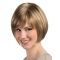 Blonde Straight Short Monofilament Synthetic Women Bob Wigs