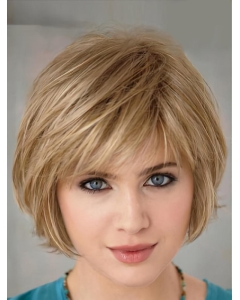 Stylish Blonde Straight Short Capless Synthetic Women Bob Wigs Stylish Blonde Straight Short Capless Synthetic Women Bob Wigs