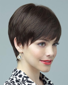 Brown Best Layered Straight Short Mono Human Hair Women Wigs Brown Best Layered Straight Short Mono Human Hair Women Wigs