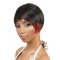 Black Straight Short Capless Synthetic Tempting Women Wigs