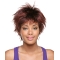 Tempting Red Straight Short Capless Synthetic African American Women Wigs