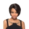 Durable Black Straight Short Without Bangs Capless Synthetic Women African American Wigs