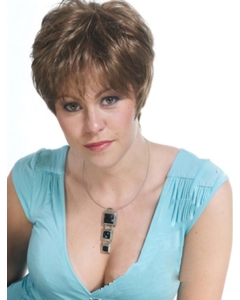 Monofilament Suitable Straight Short With Bangs Hand-Tied Synthetic Women Wigs Monofilament Suitable Straight Short With Bangs Hand-Tied Synthetic Women Wigs