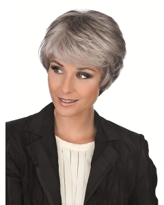 Elegant Straight Short Capless Synthetic Grey Women Wigs Elegant Straight Short Capless Synthetic Grey Women Wigs