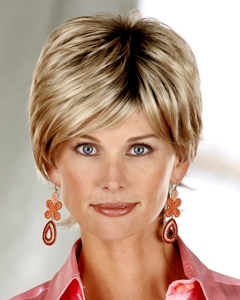 Blonde Wholesome Layered Straight Short Capless Synthetic Women Wigs Blonde Wholesome Layered Straight Short Capless Synthetic Women Wigs