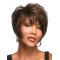 Brown Convenient Layered Straight Short Capless Synthetic Women Wigs