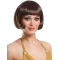 Fashionable Brown Straight Short Capless Synthetic Women Bob Wigs