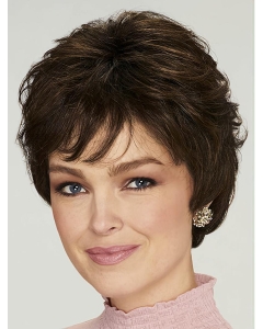 Short Black Wavy 8" Mono High Quality Classic Synthetic Women Wigs Short Black Wavy 8" Mono High Quality Classic Synthetic Women Wigs