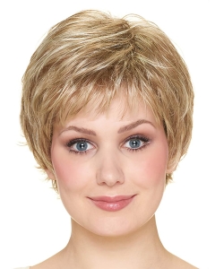Wavy Short With Bangs Capless 8" Blonde Synthetic Women Wigs Wavy Short With Bangs Capless 8" Blonde Synthetic Women Wigs