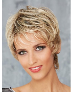 Boycuts Blonde Wavy Short 8" Monofilament Synthetic Women Wigs Boycuts Blonde Wavy Short 8" Monofilament Synthetic Women Wigs