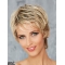 Boycuts Blonde Wavy Short 8" Monofilament Synthetic Women Wigs