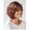 Red Short Wavy Capless Synthetic Women Bob Wigs
