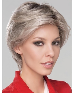6" Short Fashionable Monofilament Wavy Synthetic Grey Women Wigs 6" Short Fashionable Monofilament Wavy Synthetic Grey Women Wigs