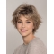 Wavy Blonde 8" Boycuts 100% Hand-tied Short Wigs For Women