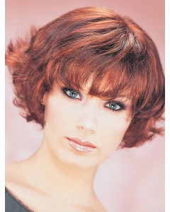 Short Wavy Auburn Monofilament Classic Synthetic Women Wigs Short Wavy Auburn Monofilament Classic Synthetic Women Wigs