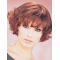 Short Wavy Auburn Monofilament Classic Synthetic Women Wigs