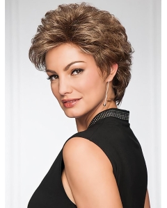 Wavy 4" Brown Synthetic Short Capless Women Wigs Wavy 4" Brown Synthetic Short Capless Women Wigs