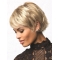 Blonde 8" Wavy Short Monofilament Synthetic African American Women Wigs