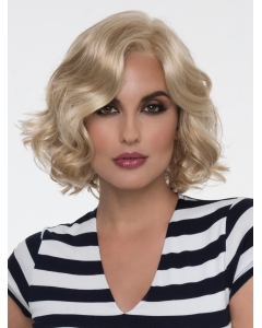 Modern Blonde Wavy Short 10" Lace Front Synthetic Women Wigs Modern Blonde Wavy Short 10" Lace Front Synthetic Women Wigs