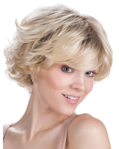 9" Blonde Wavy Short Capless Synthetic Women Wig 9" Blonde Wavy Short Capless Synthetic Women Wig