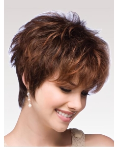 Affordable Auburn Wavy Short Boycuts Capless Synthetic Women Wigs Affordable Auburn Wavy Short Boycuts Capless Synthetic Women Wigs