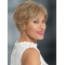 6" Blonde Wavy Short With Bangs Lace Front Synthetic Women Wigs
