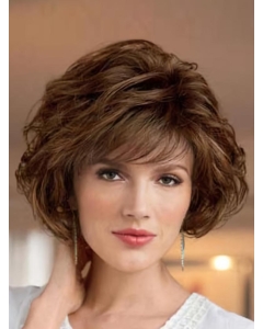 Perfect Brown Wavy Short Capless Classic Synthetic Women Wigs Perfect Brown Wavy Short Capless Classic Synthetic Women Wigs