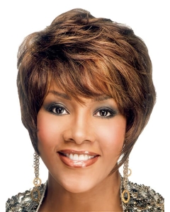 Beautiful Auburn Wavy Short Capless Human Hair African American Women Wigs Beautiful Auburn Wavy Short Capless Human Hair African American Women Wigs