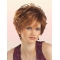 Unique Auburn Wavy Layered Short Capless Synthetic Women Wigs