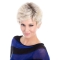 Wavy Short Monofilament Synthetic Grey Hair Wigs For Women