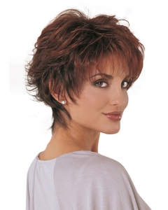 Best Auburn Wavy Short Capless Synthetic Women Wigs Best Auburn Wavy Short Capless Synthetic Women Wigs