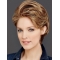 Perfect Short Wavy Brown Monofilament Classic Synthetic Women Wigs
