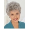 Elegent Beautiful Wavy Short Capless Synthetic Grey Lady  Wigs