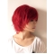 Clear And Clean Short Wavy Capless Human Hair Red Women Wigs