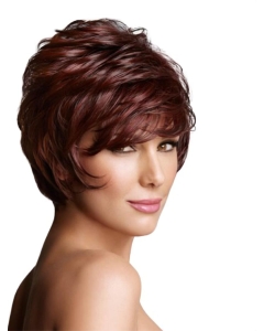Radiant Layered Wavy Short Capless Synthetic Women Wigs Radiant Layered Wavy Short Capless Synthetic Women Wigs