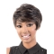 Designed Brown Wavy Short African American Wigs