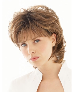 Beautiful Brown Wavy Short Capless Synthetic Classic Women Wigs Beautiful Brown Wavy Short Capless Synthetic Classic Women Wigs